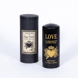 ROMEO & JULIET - TATTOOED PILLAR CANDLE IVORY