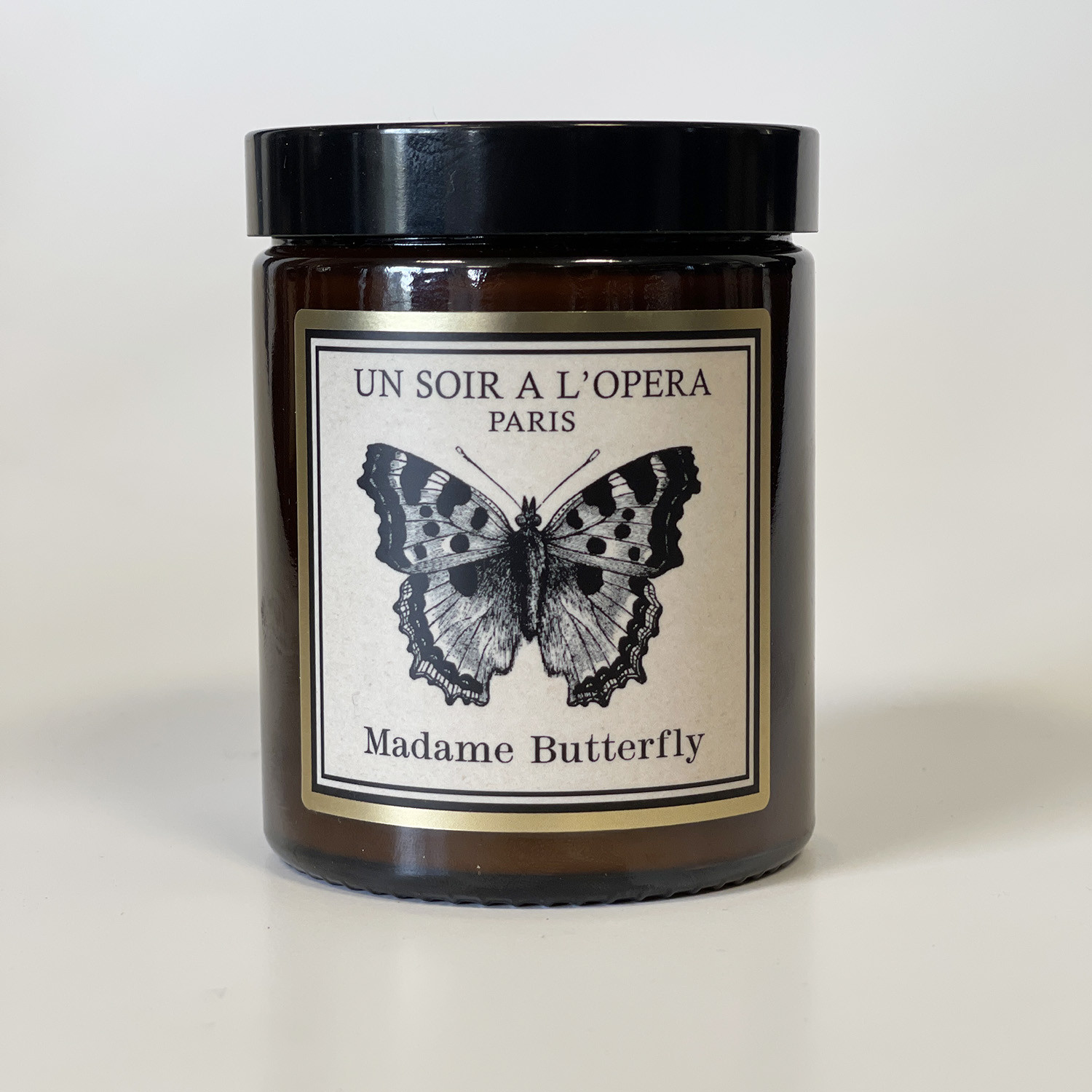 MADAMA BUTTERFLY - Sakura cherry tree and verbena - Scented candle white glass