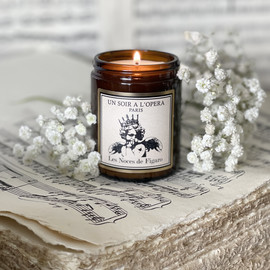 THE MARRIAGE OF FIGARO - Scented candle white glass- Citrus Rose - 6 units minimum