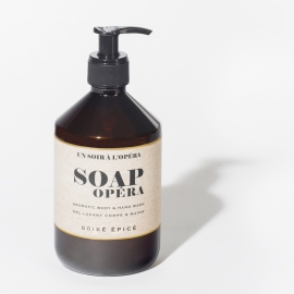 SOAP OPÉRA - Gel lavant Corps et Mains - Boisé épicé - 490 ML