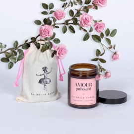 AMOUR PUISSANT - Rose Petals Scented Candle - LA BELLE DANCE