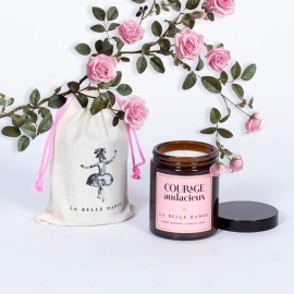 COURAGE AUDACIEUX - Rose Petals Scented Candle - LA BELLE DANCE