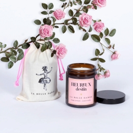 HEUREUX DESTIN - Rose Petals Scented Candle - LA BELLE DANCE