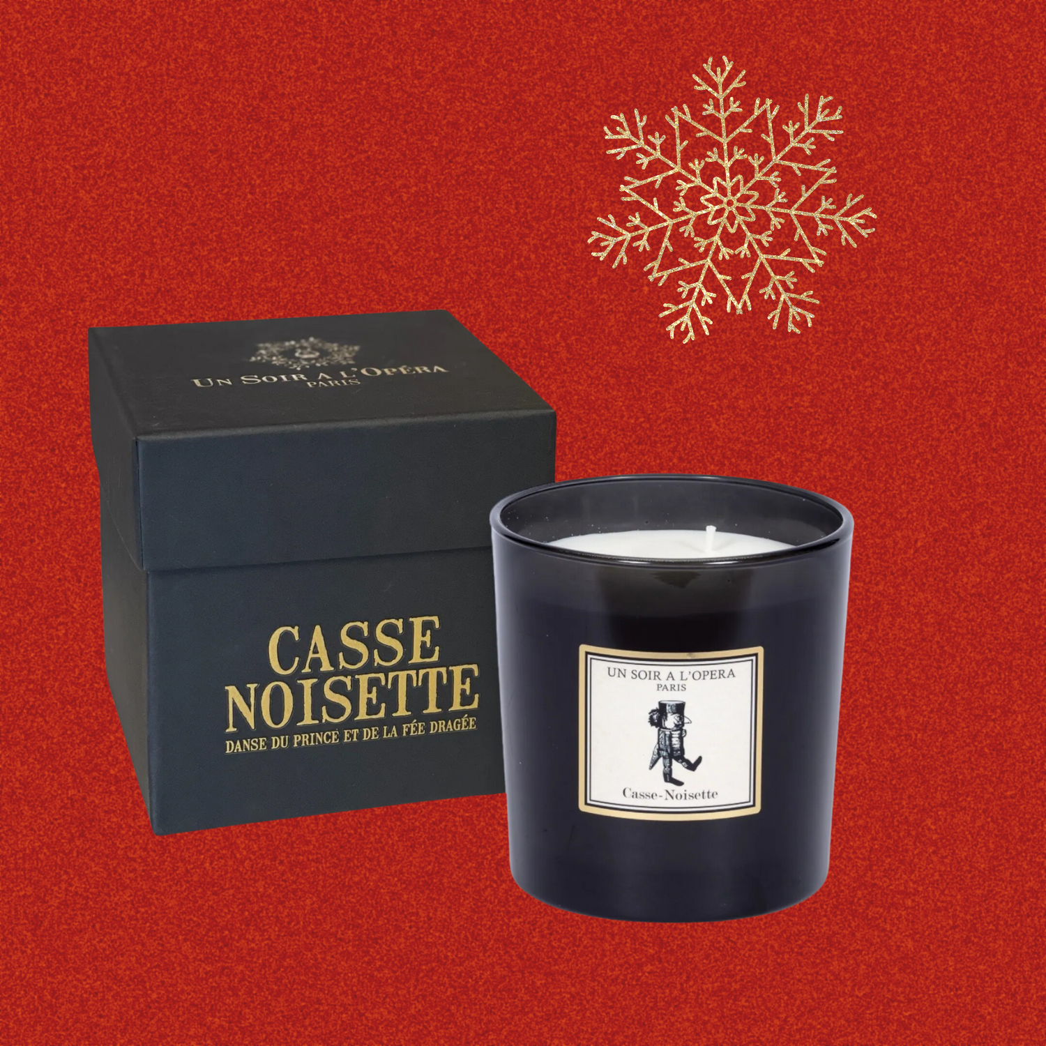 CASSE-NOISETTE - Bougie 550 gr Noël - Épicea Pain d'épices - 2 minimum