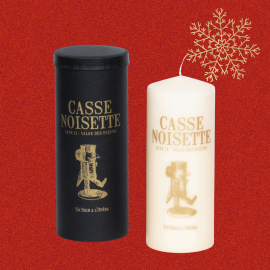 THE NUTCRACKER - Tattooed pillar candle - Gold